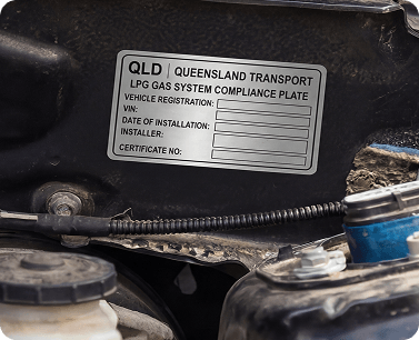 LPG Compliance Plate