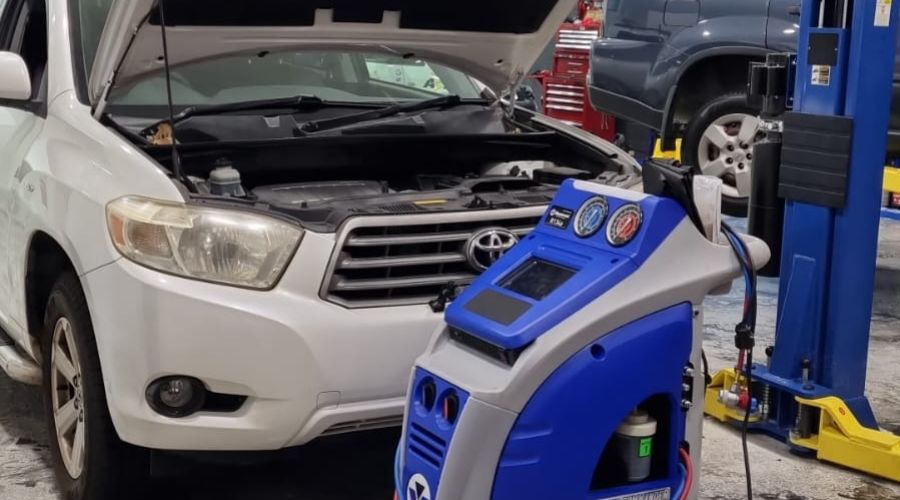 car aircon regas at autocare garage