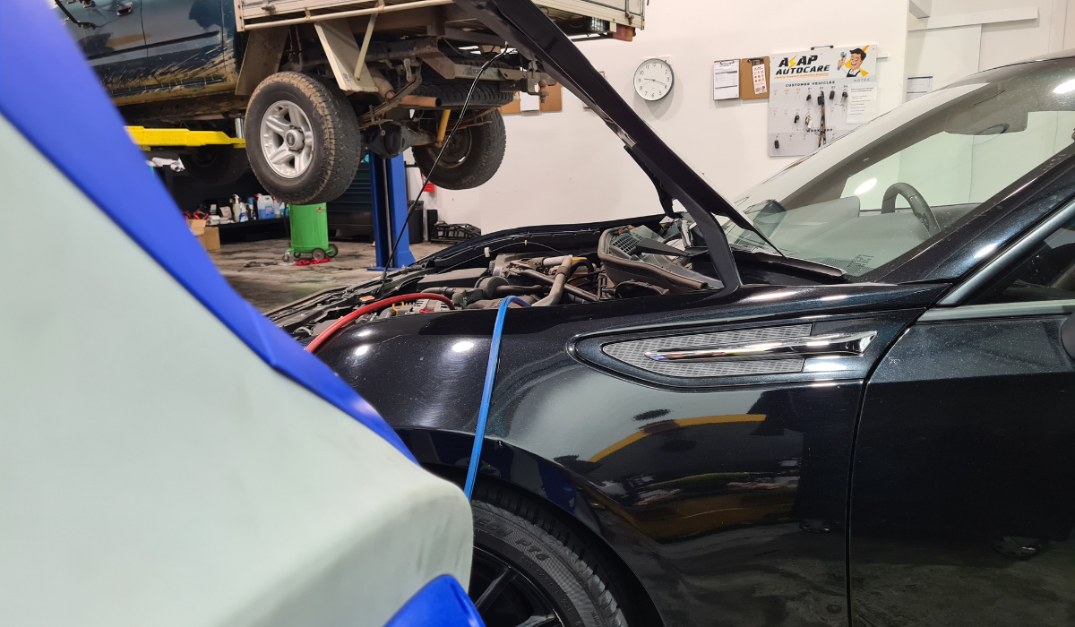 ASAP staff member working on AC regas